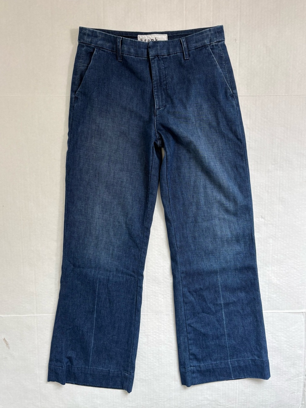 Frank & Eileen Village Wide Leg Trouser Jeans Sz 4 Blue Soft Denim Minimalist